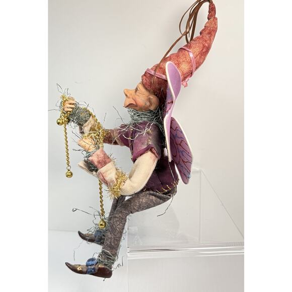 Fairy Elf Pixie Christmas Doll Figuine Bendable Shelf Sitter 13" Mark Roberts? - Picture 5 of 7